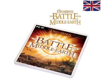 Lord Of The Rings Battle For Middle Earth Plastic Coaster / Beer Mat / Drink Plate LOTRBFME PC Game Style