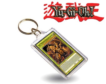 Yu Gi Oh! Winged Dragon Of Ra God Card Inspired Keyring / Key Chain