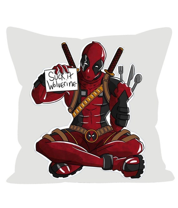 Cushion WOLVERINE X MEN Marvel Comic Deadpool pillowcase | Etsy