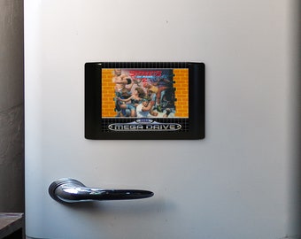 Streets Of Rage 2 Classic Theme Sega Mega Drive / Genesis Game Cart Style Retro FRIDGE MAGNET