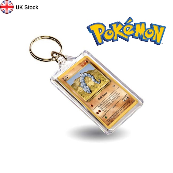 Onix Pokemon Card Style Key Ring / Key Chain Based on Original -  Sweden