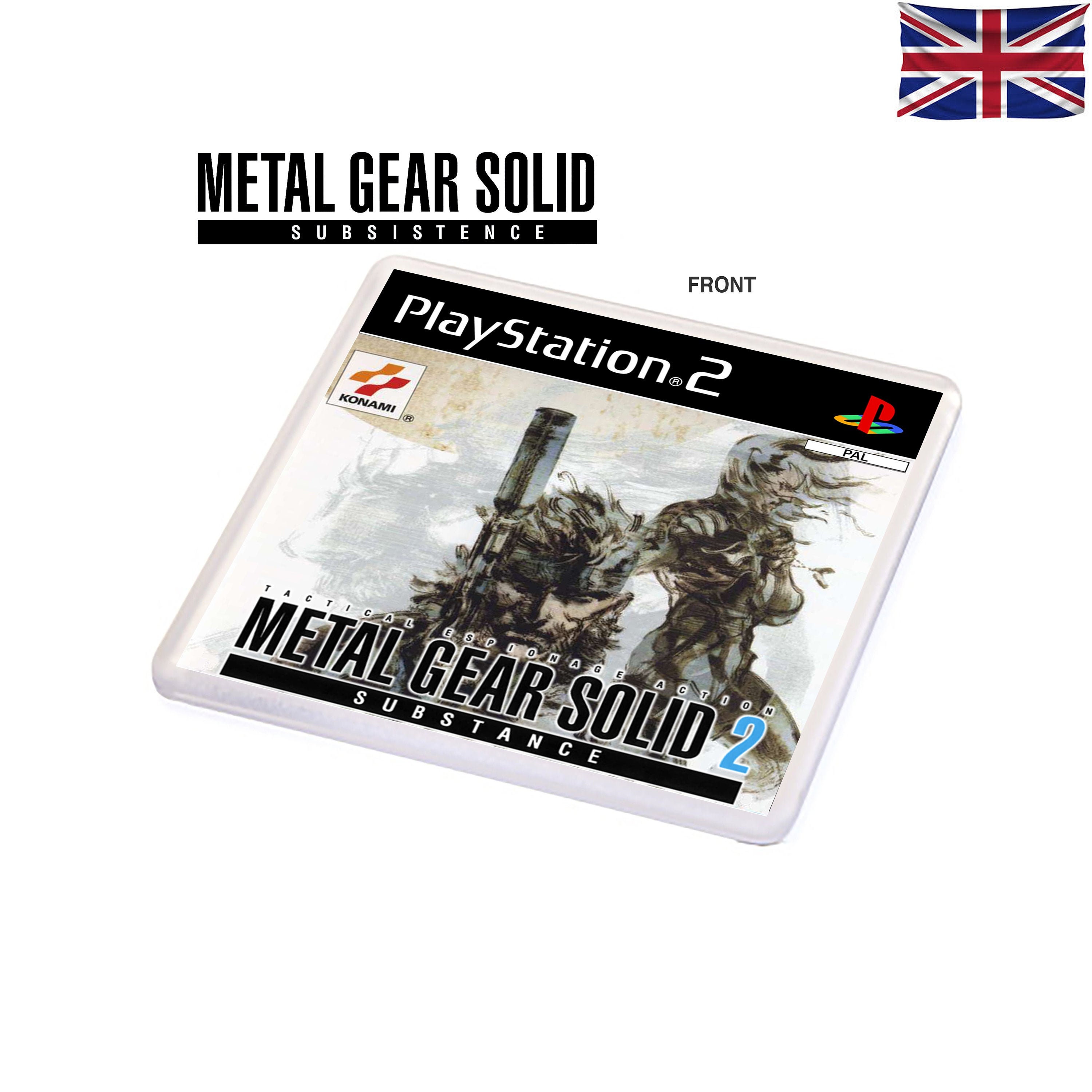 Metal Gear Solid 2 Cover Box Artwork the PS2 Classic Game Box 