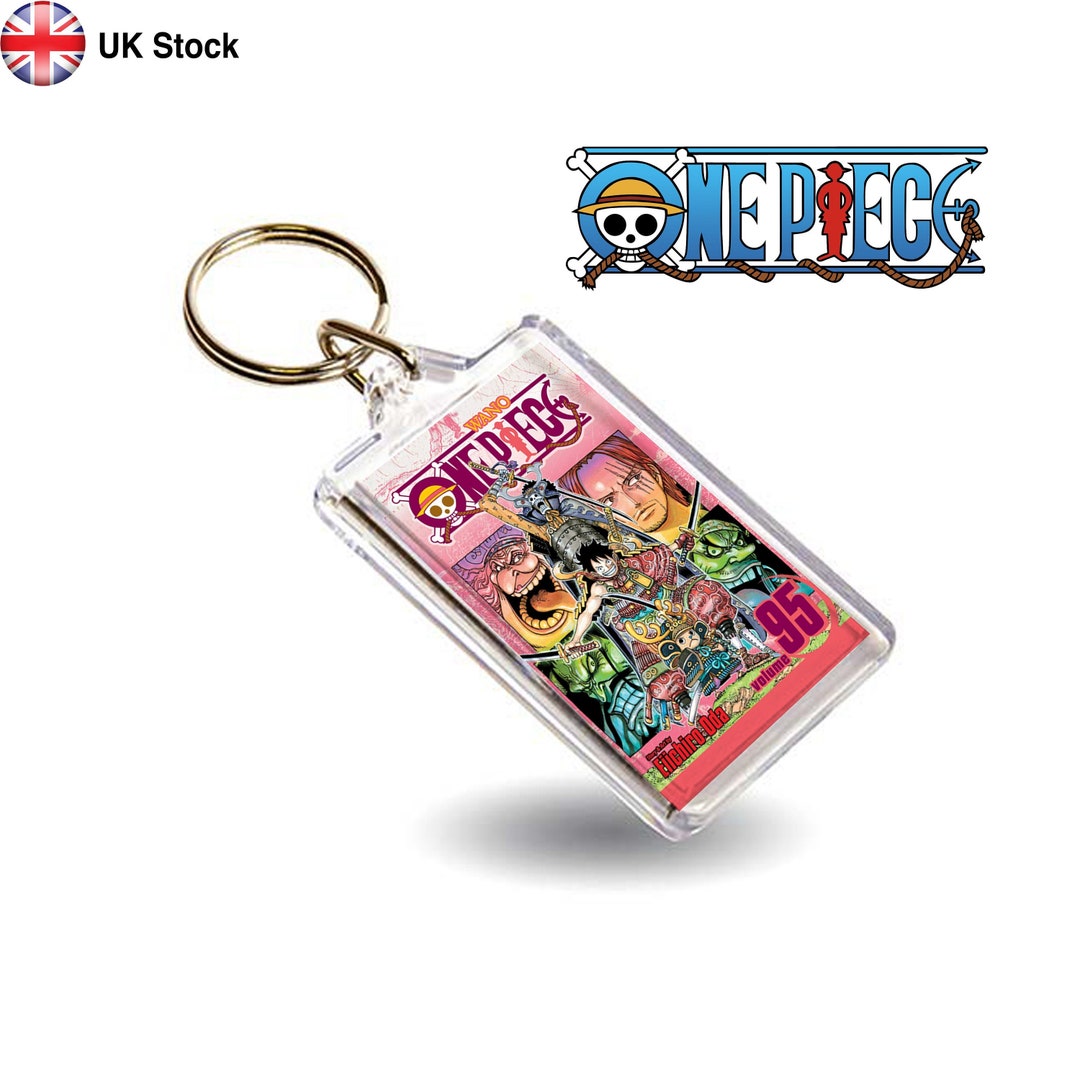 One Piece Vol 95 Manga Book Anime Inspired Keyring / Key Chain Etsy