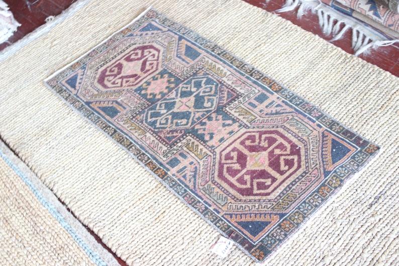 ABOUT 3 x 1/'4 ft Oushak Rug Vintage Rug Rug Runner Turkish Rug Small Rug