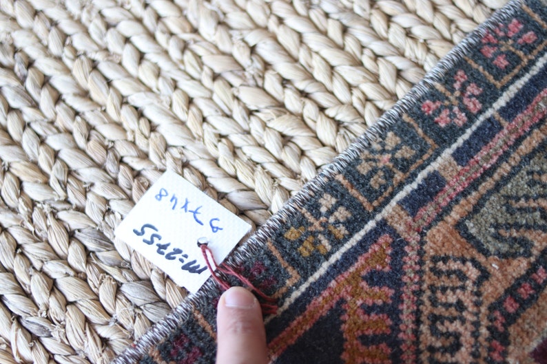 ABOUT 3 x 1/'4 ft Oushak Rug Vintage Rug Rug Runner Turkish Rug Small Rug
