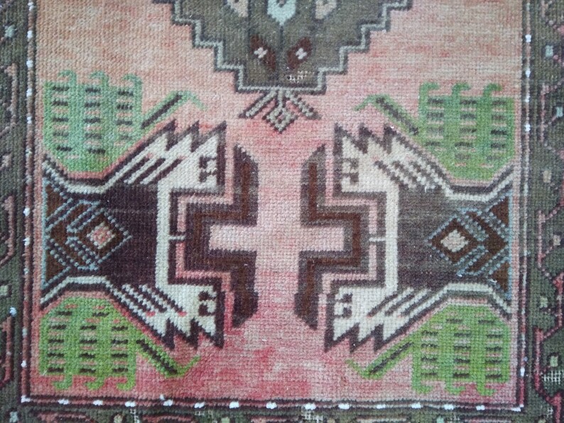 SMALL Vintage Rugs Turkish Rugs ABOUT 1/'5 x 3 ft