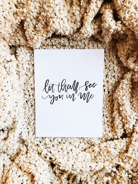 Deja Que Te Vean En Mi Impresion Decoracion Del Hogar Arte Etsy