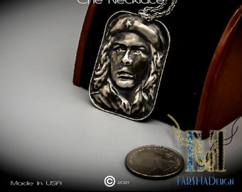 Che Guevara Necklace ( Sterling Silver 925)
