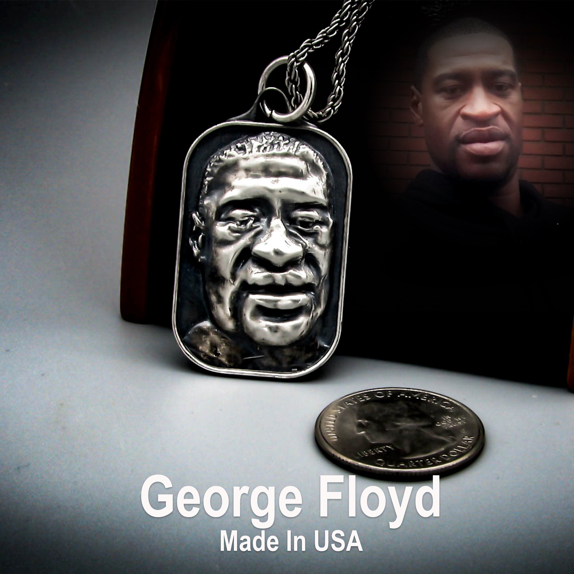 George Floyd Necklace - Etsy