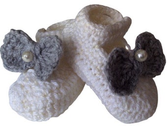 Chaussures bébé au crochet, chaussons bébé