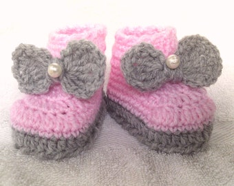 Chaussons bébé au crochet, chaussures bébé au crochet