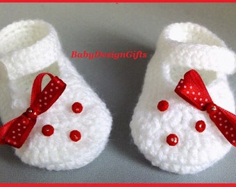 Chaussures bébé au crochet, chaussons bébé