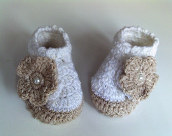 Chaussons bébé au crochet, chaussons bébé au crochet