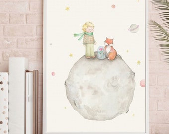 MILKY WAY | Nursery Wall Art | Baby/Toddler Room Decor | The Little Prince Print | Baby Girl Gift | Baby Boy Gift | Baby Shower Gift