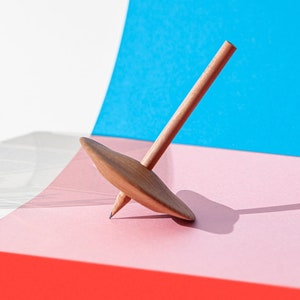 Spinning Top Wood Spinner Kinetic Toy Gift for Kids - Best Selling Items Eco Fidget Spinner Birthday Gift - Natural Wood Spinning Top