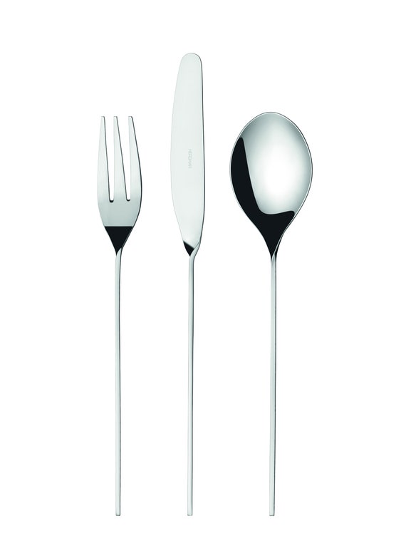 Matte or Shiny Black Flatware Set for 6, Elegant Cutlery Gift