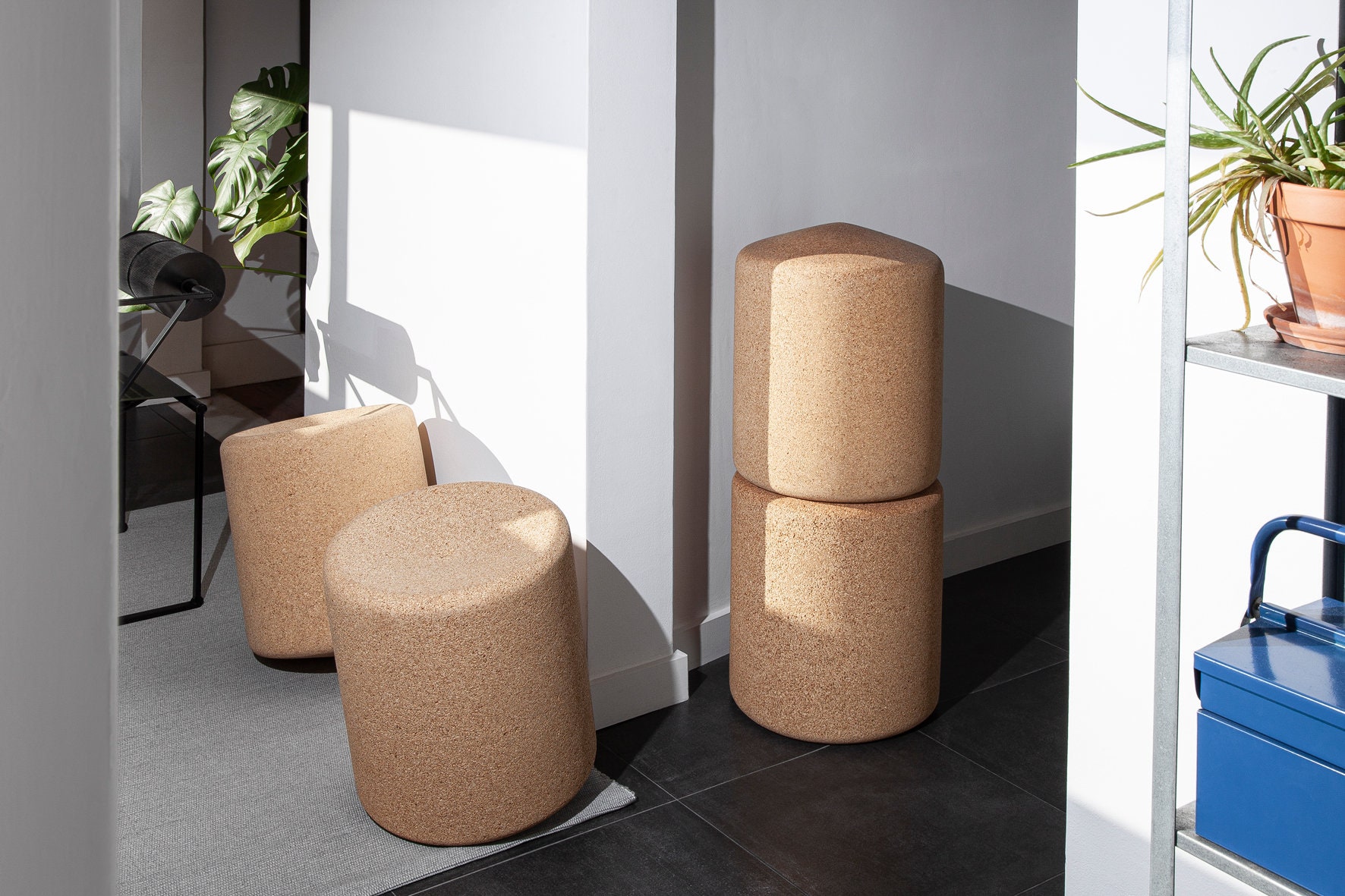 Cork Balancing Stool: Eco-friendly Rustic Home Decor - Etsy