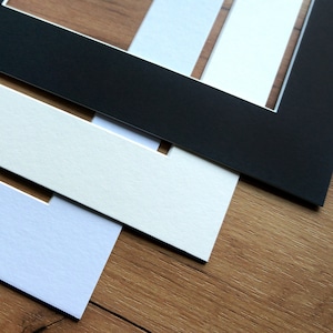 Paspartú de tamaño personalizado para marcos/pase de fotos, negro mate, paspartú blanco, A3, A4, A2, A1, 30 x 40, 50 x 70, 70 x 100, 11 x 14, 8 x 10, 18 x 24