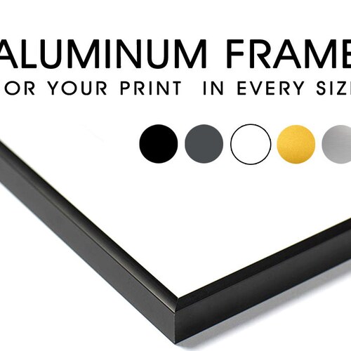 Aluminum Frame for Poster Photography. Any Size Colors Etsy
