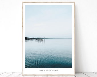 Take A Deep Breath Printed Poster Wallposter Posters Wallgallery Art Print  Photography Photo Summer Sunny Vibes 50x70 70x100 30x40 40x50 A3