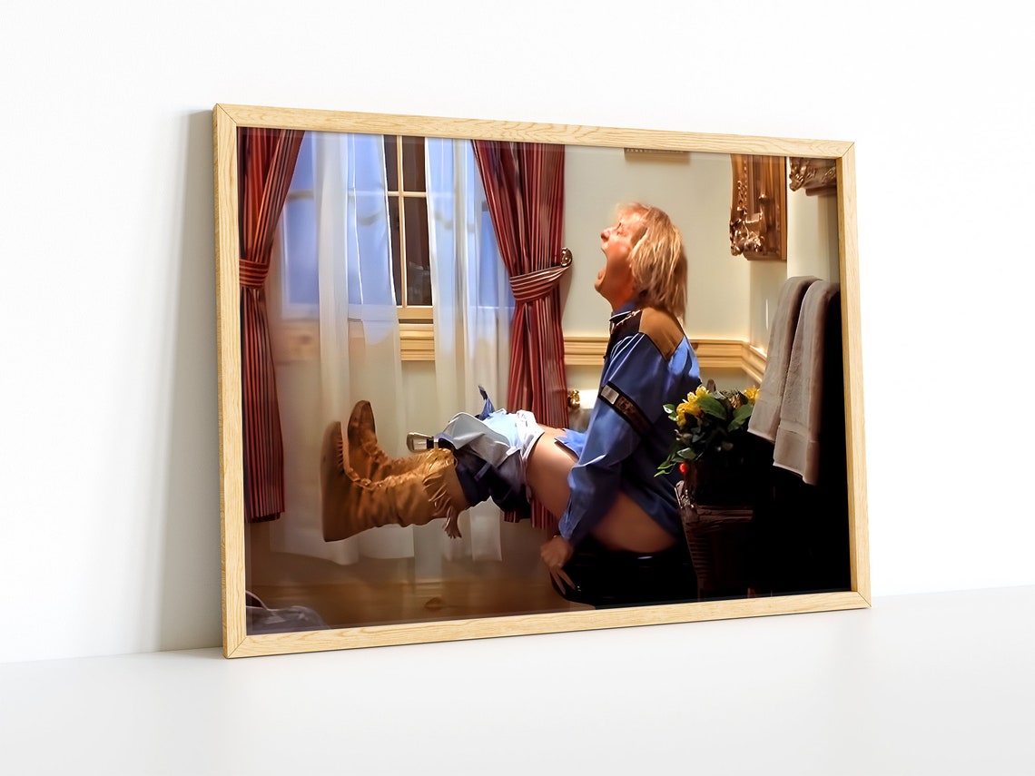Dumb and dumber bathroom scene movie poster funny toilet etsy