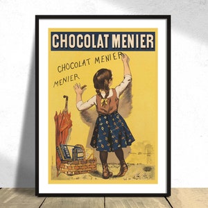 Chocolat Menier - Les maîtres de l_affiche I Poster pubblicitario, Stampa retrò, Poster vintage, Arredamento ristorante, Café Dec, Poster ragazza, Cacao
