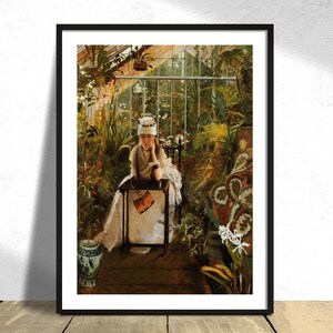 Penseroso - John Atkinson Grimshaw | Vintage Print, Poster Reproduktion, Frau Poster, Fine Art Print, viktorianische Kunst Dekor, Frau Poster, 12x18