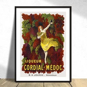 Likör Cordial-Medoc - Leonetto Cappiello | Alte Werbung, Vintage Food&Drink, Klassische Kunst, Freunch Style, Reproduktion, Retro, Geschenkidee