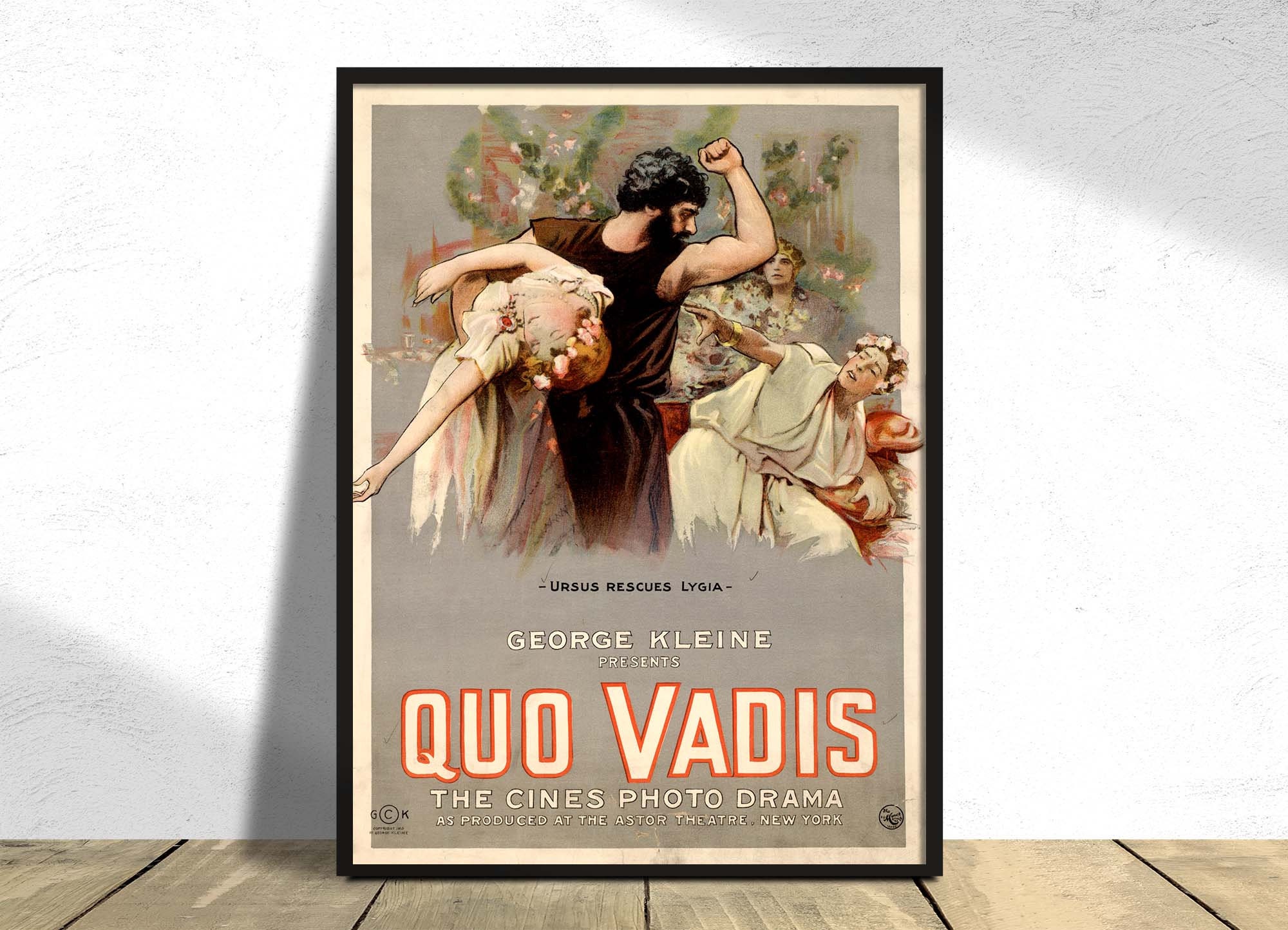 Quo Vadis Ursus rescues Lygia.