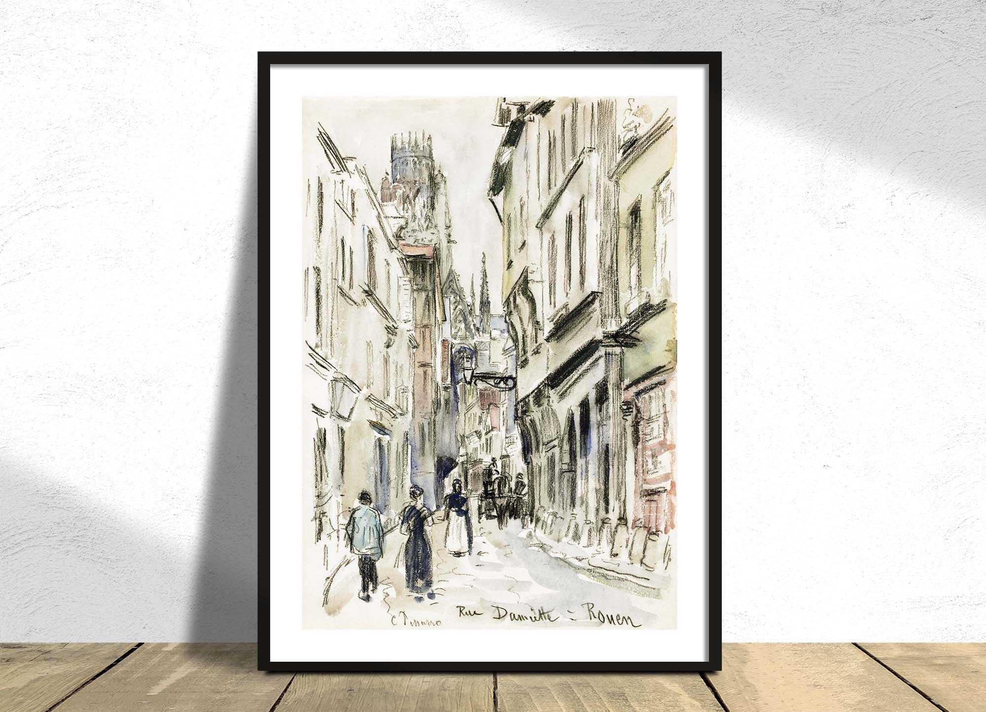 絵画 カミーユピサロ ルーヴジェンヌへの道 1872年作 複製画 新作人気 管