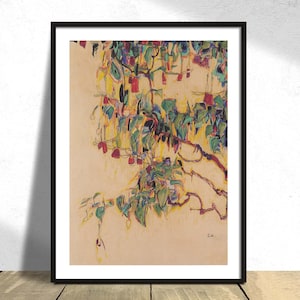 Sonnenbaum - Egon Schiele | Austrian Expressionism Style, Exhibition Art, Poster Reproduction, Tree Print, Gift Idea, Modern Art, Solar Tree