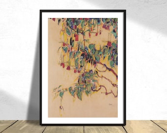 Sonnenbaum - Egon Schiele | Austrian Expressionism Style, Exhibition Art, Poster Reproduction, Tree Print, Gift Idea, Modern Art, Solar Tree