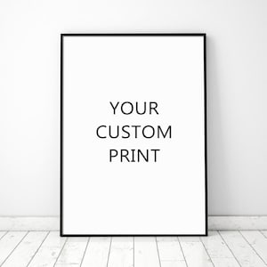 Sua Impressão Personalizada - Pôster Impresso