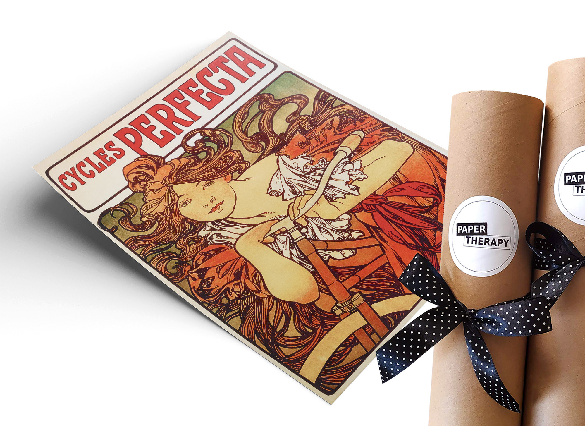 ミュシャ CYCLES PERFECTA 木製装飾ボード Poster for 'Cycles