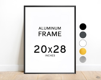 20x28 Aluminum Frame / Colors: Black, White, Graphite, Silver, Gold / Also for picture print 11x14 11x17 12x18 A5 A4 A3 A2 A1 18x24 24x36