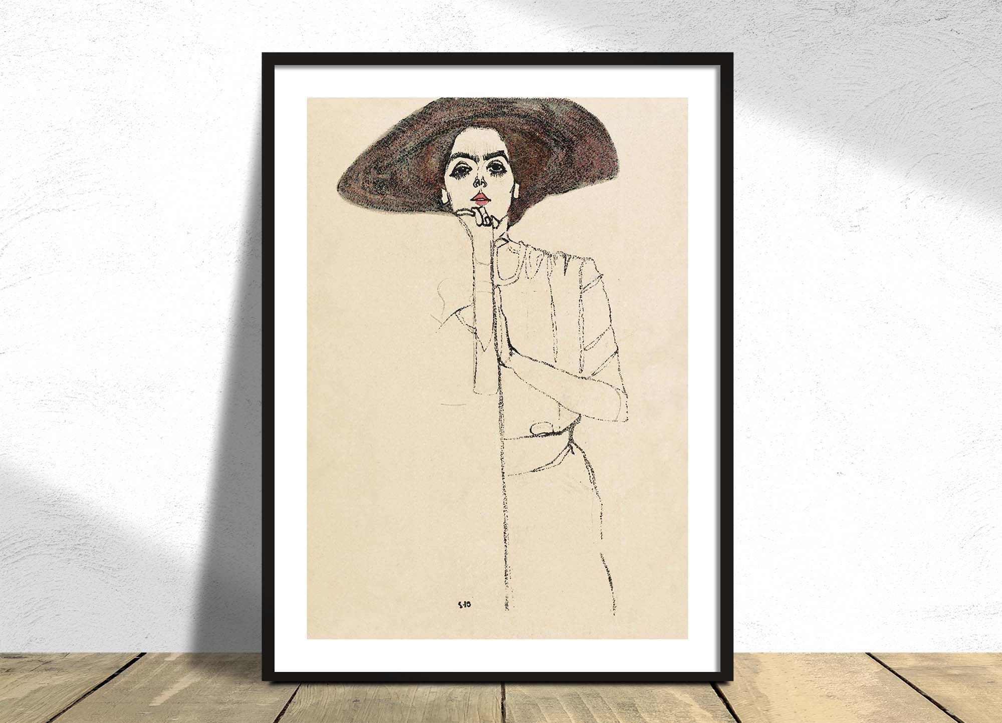 女性の肖像 - エゴン シーレ | オーストリア表現主義スタイル、展示