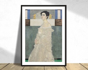 Portret Margaret Stonborough-Wittgenstein - Gustav Klimt | Wystawa Vintage, Ilustracja kobiety Wydruk, Reprodukcja, Plakat retro