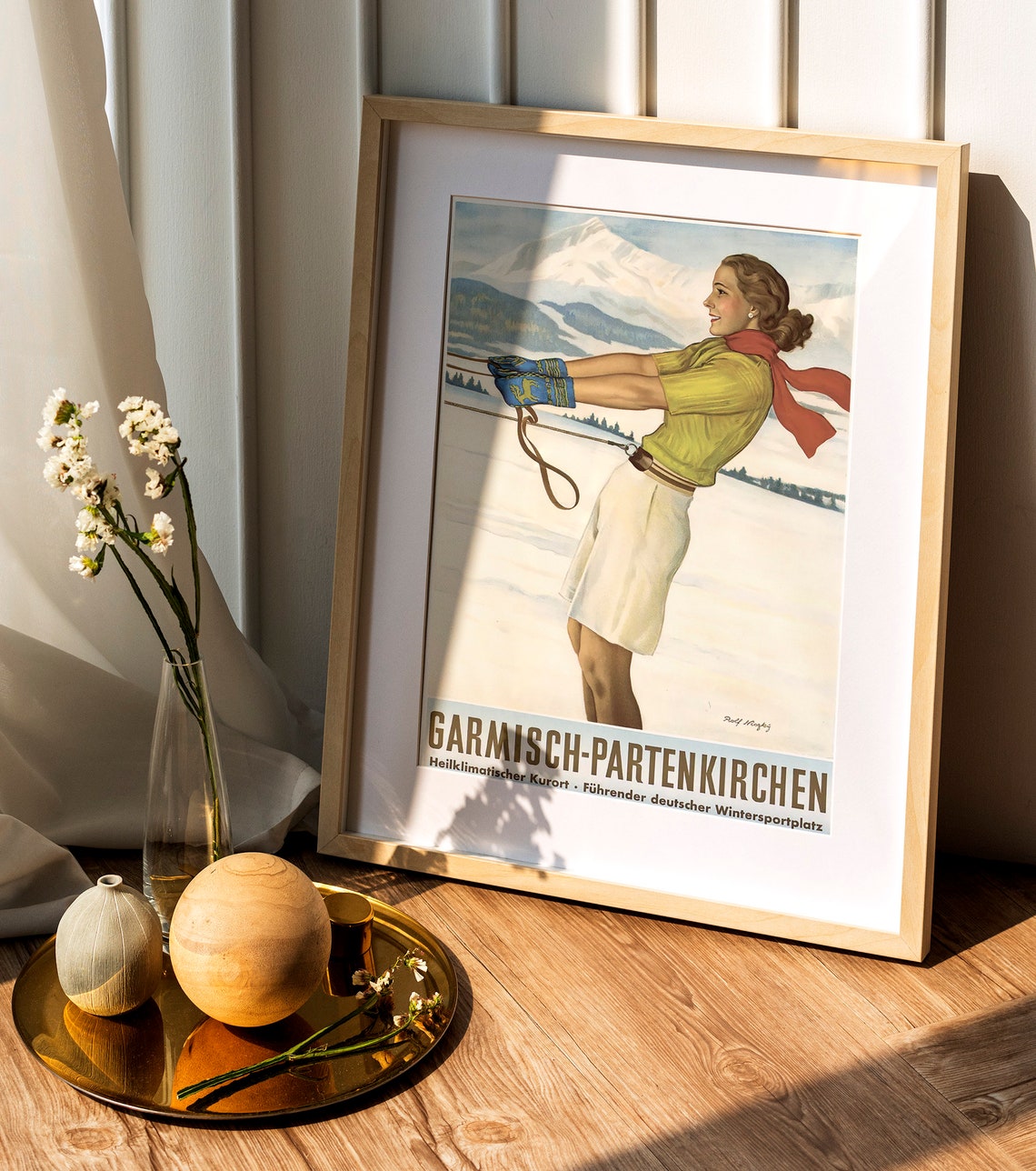 Garmischpartenkirchen Rolf Niczky I Travel Print Ski Etsy