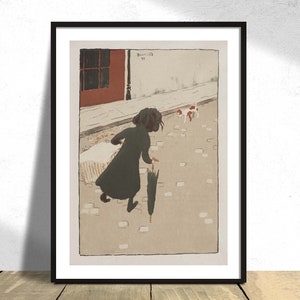 Die kleine Wäscherin (La petite blanchisseuse) - Pierre Bonnard I Werbeplakat, French Print, Impressionismus Kunst, Frauenplakat, Mädchen A3