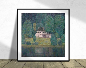 Litzbergkeller - Gustav Klimt | Kwadratowy wydruk, Kwadratowy plakat, Wystawa w stylu vintage, Reprodukcja, Pomysł na prezent na parapetówkę, Plakat na dom