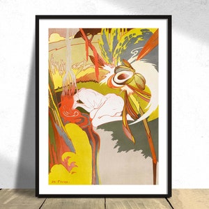 La source du Mal (The Source of Evil) - Georges de Feure| Vintage Print, Poster Reproduction, Old Illustration, French Art, Vintage Paris