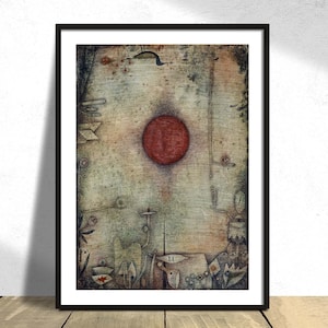 Ad Marginem - Paul Klee / Astratto moderno, Riproduzione di poster, Arte di Klee, Vecchia illustrazione, Regalo Wallart, Prin astratto