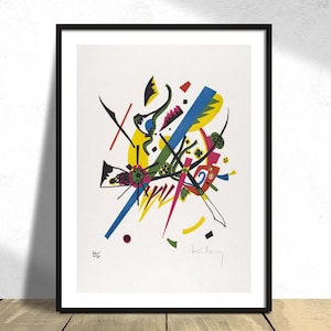Kleine Welten I - Wassily Kandinsky | Abstrakte Kunst, Poster Reproduktion, alte Illustration, Retro Dekor, Fine Art Print