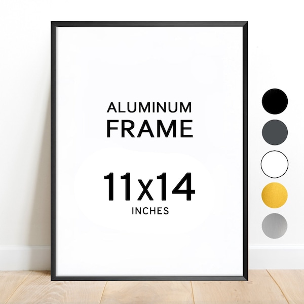 11x14 Aluminum Frame / Colors: Black, White, Graphite, Silver, Gold  Antireflective Nonreflective R11 14x11 frames 11 x 14 frame print photo