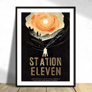 Station Elf | Advertentieposter, vintage decor, Amerikaanse serie, post-apocalyptisch verhaal, wanddecor