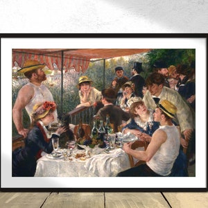 Luncheon of the Boating Party - Pierre-Auguste Renoir | Vintage Poster, Poster Reproduction, Free Time, French Art, Impressionist Style