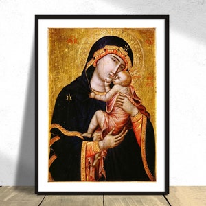 The Cambrai Madonna, Byzantine Icon | Notre-Dame de Grace, Reproduction Print