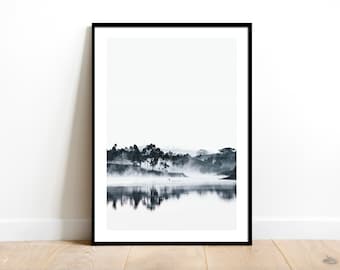 Póster impreso en el lago - Paisaje Dic, Fotografía en el lago Impresión, Póster de agua de arte, ¡Cualquier tamaño que necesite!70x100 40x50 30x40 A2 11R 24x36 A5 A1 16x20