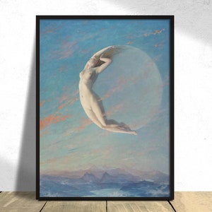 Selene - Albert Aublet French Art, Poster Reproduction, Old