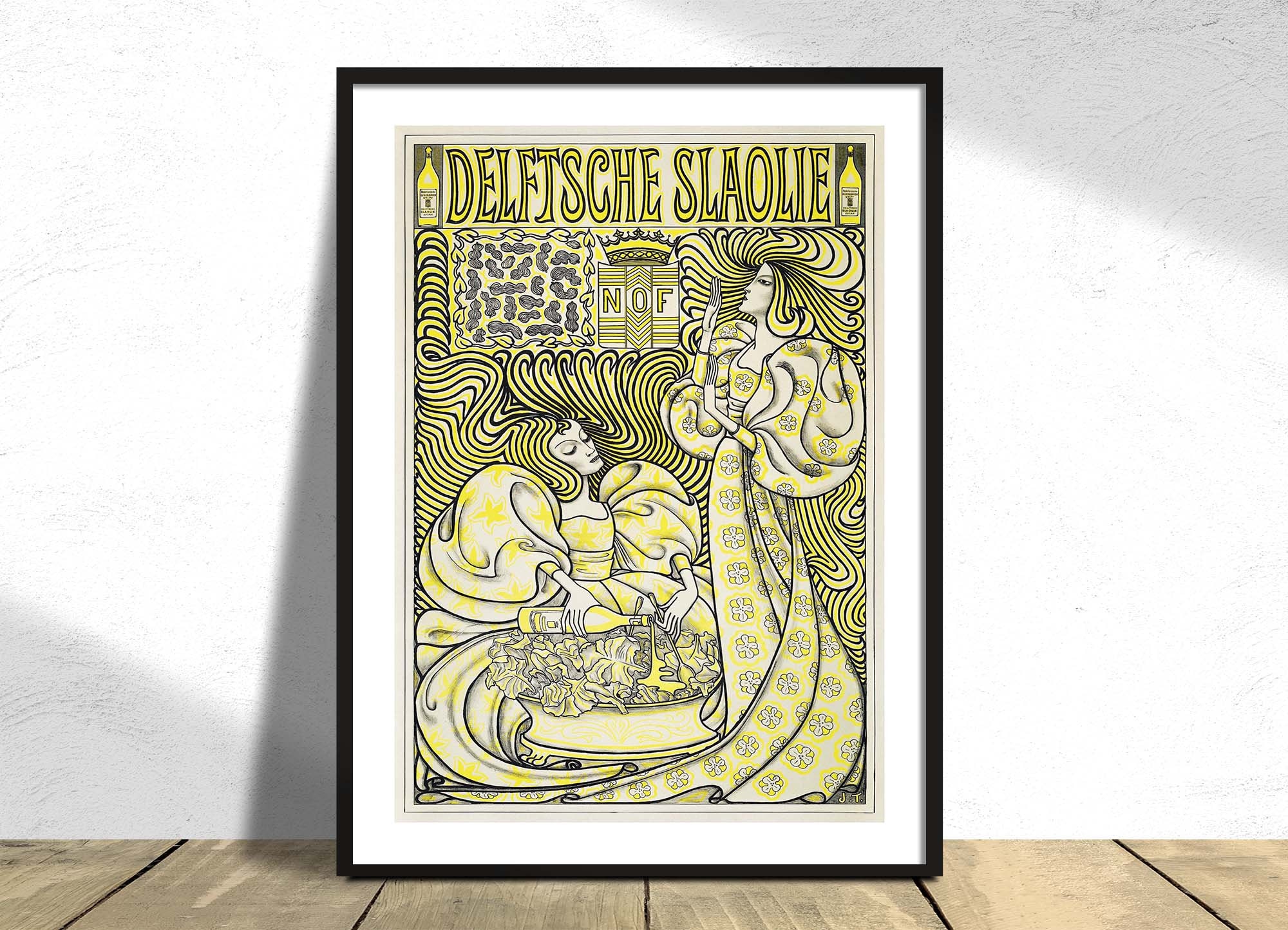Poster for Delft Salad Oil - Jan Toorop | Classic Art Nouveau